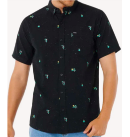 Rip Curl Men's Skelly Breach Short Sleeve Shirt Black