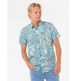 Rip Curl Men's Barrel Killa Short Sleev Shirt Deep Ocean