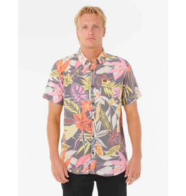 Rip Curl Men's Rio Short Sleeve Shirt Dark Grey