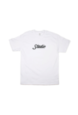 Studio Men's Big Script Tee White