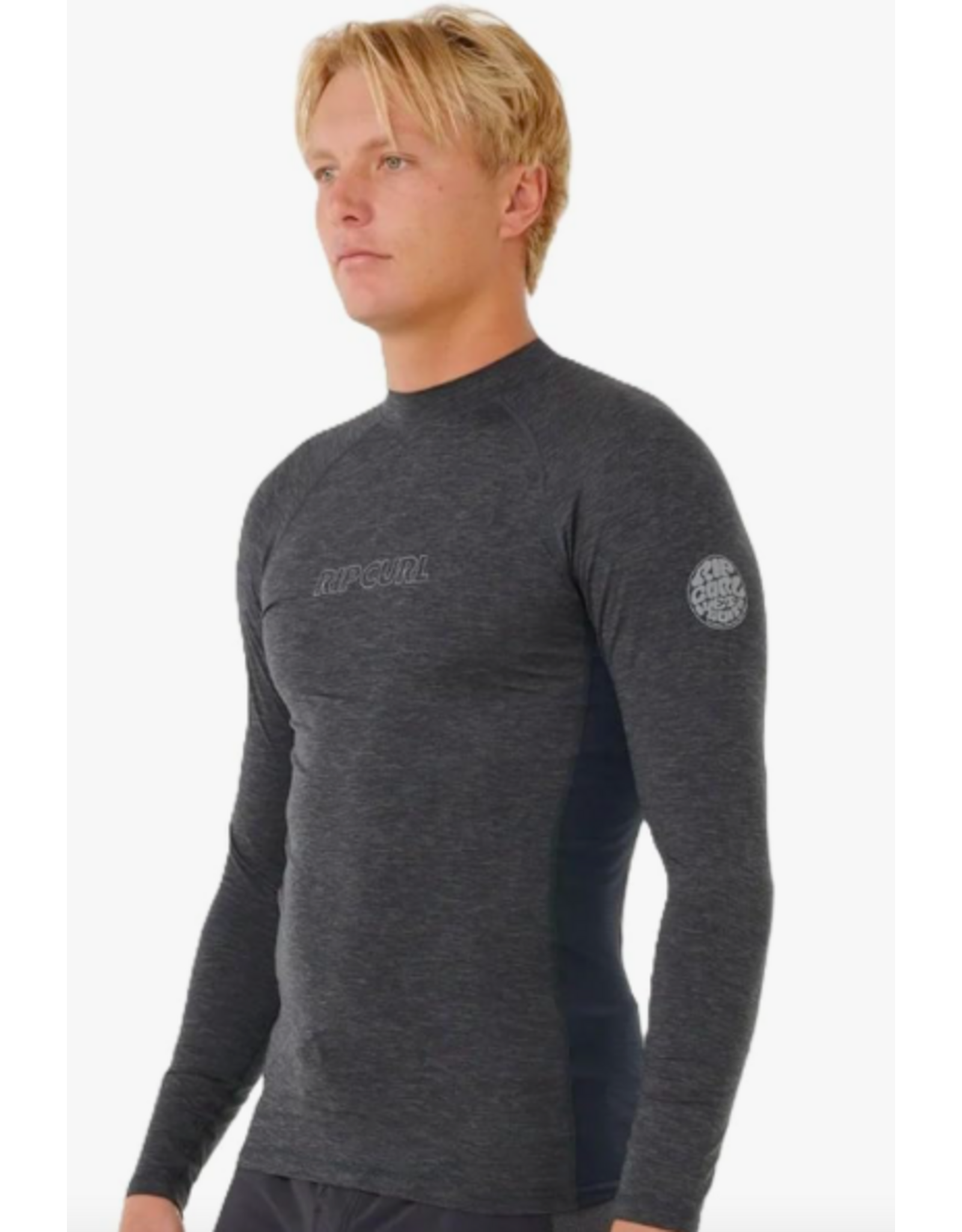 Rip Curl Men's Dawn Patrol UPF Perf Long Sleeve Black Marle