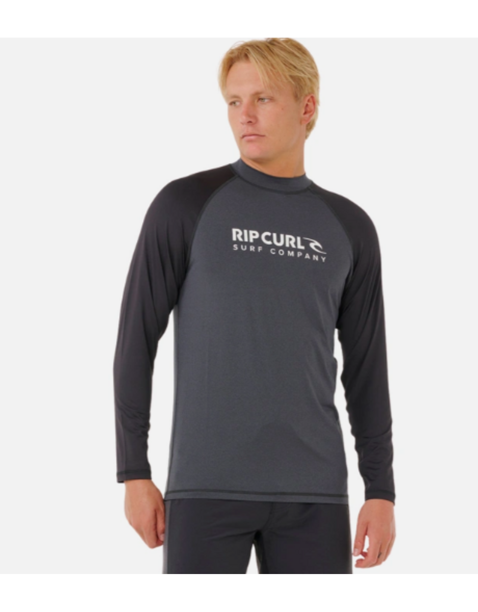 Rip Curl Men's Shock UPF Long Sleeve Black Marle