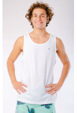 Volcom Men's Solid Heather Tank White