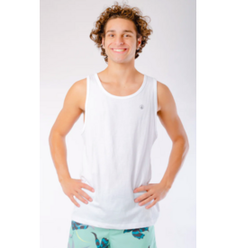Volcom Men's Solid Heather Tank White