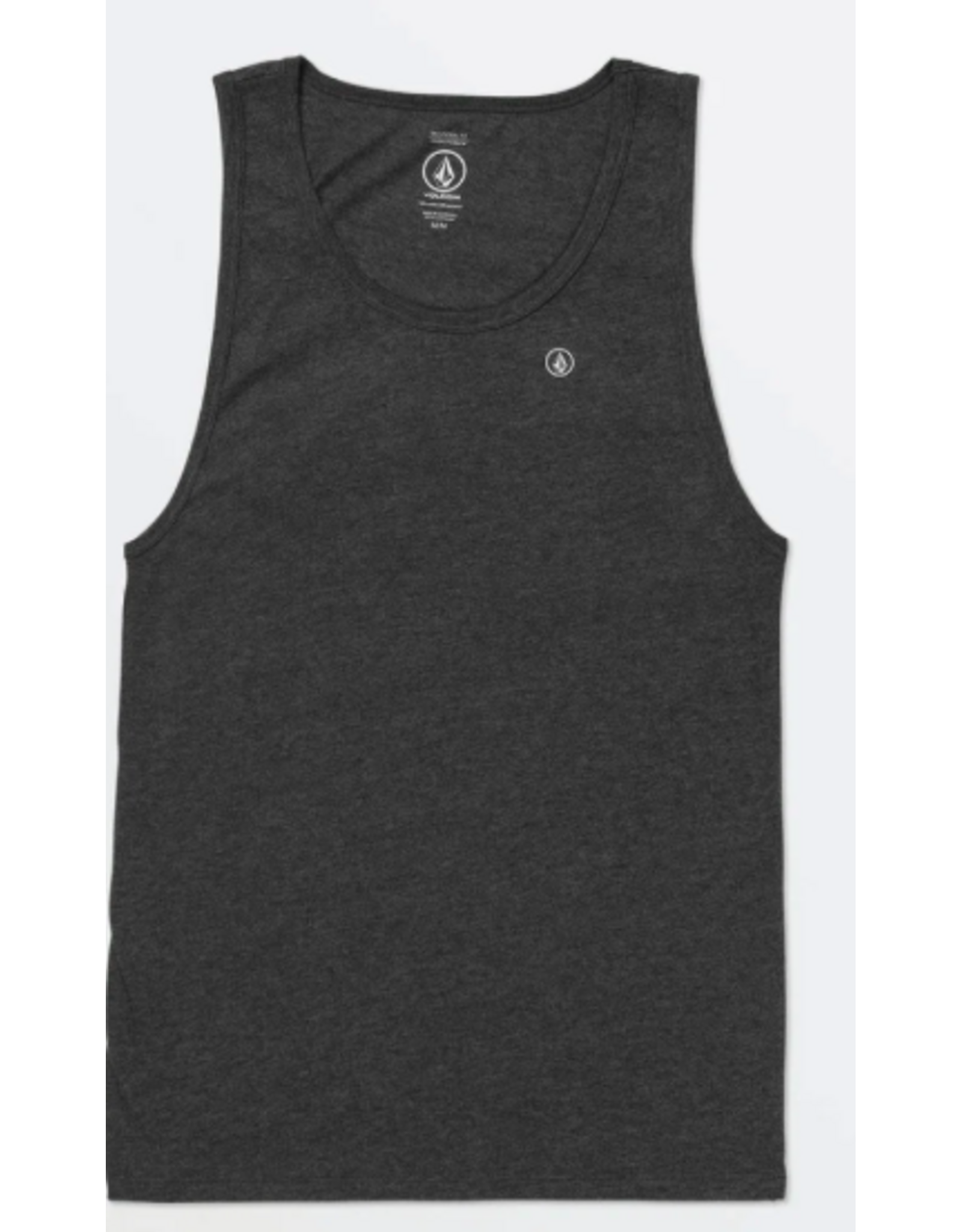 Volcom Men's Solid Heather Tank Dark Black Heather