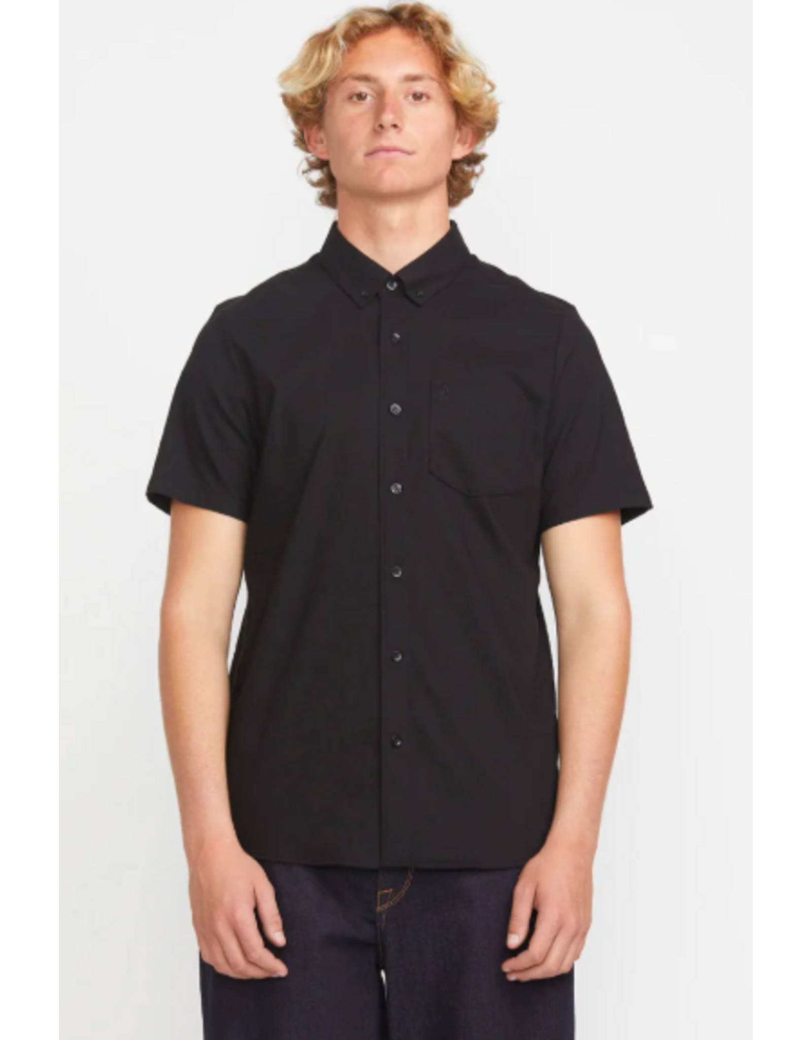Volcom Men's Everett Oxford Shirt New Black