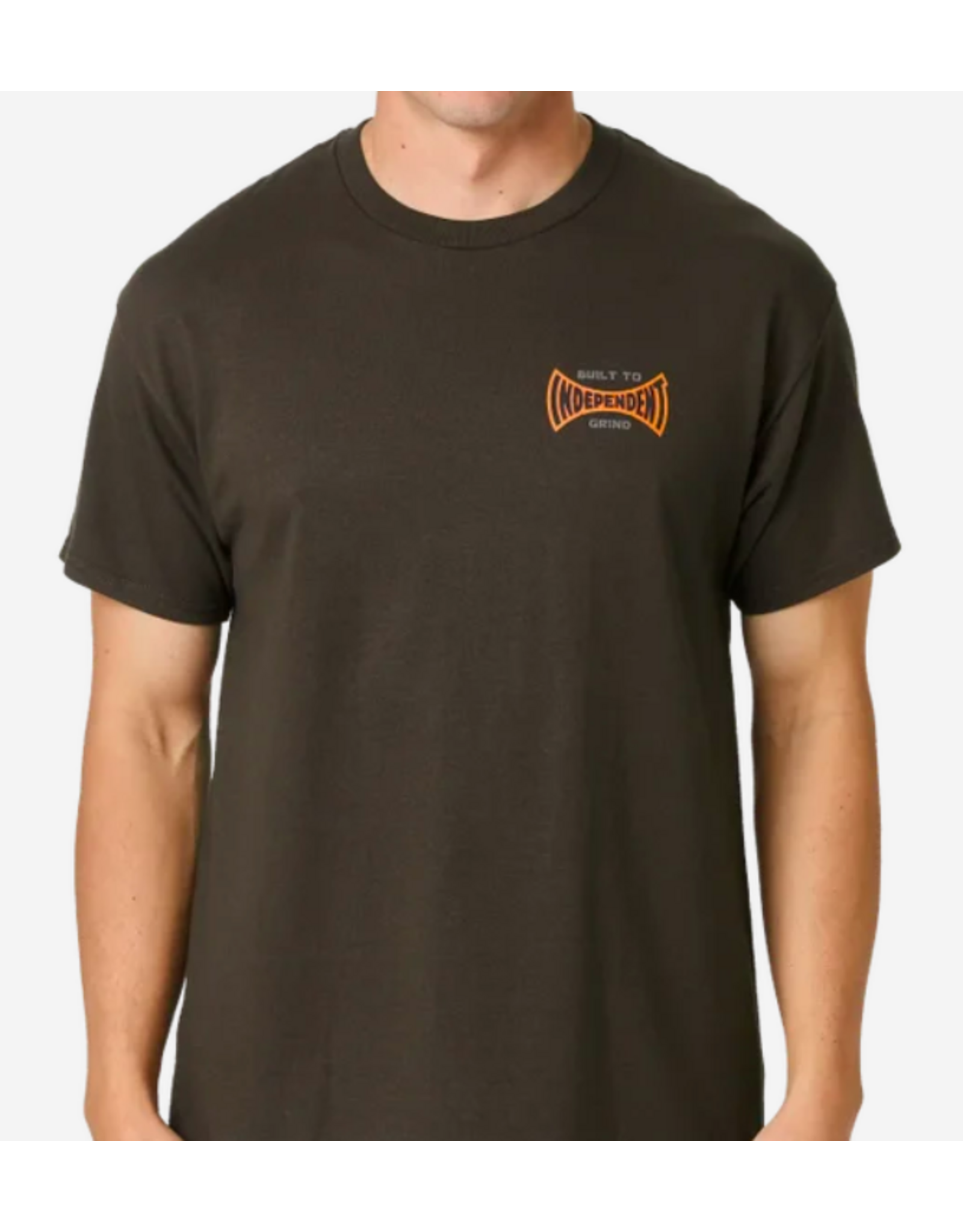 Independent Men's Built To Grind Span Tee Dark Chocolate