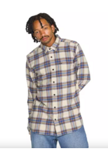 Volcom Men's Caden Plaid Long Sleeve Light Khaki