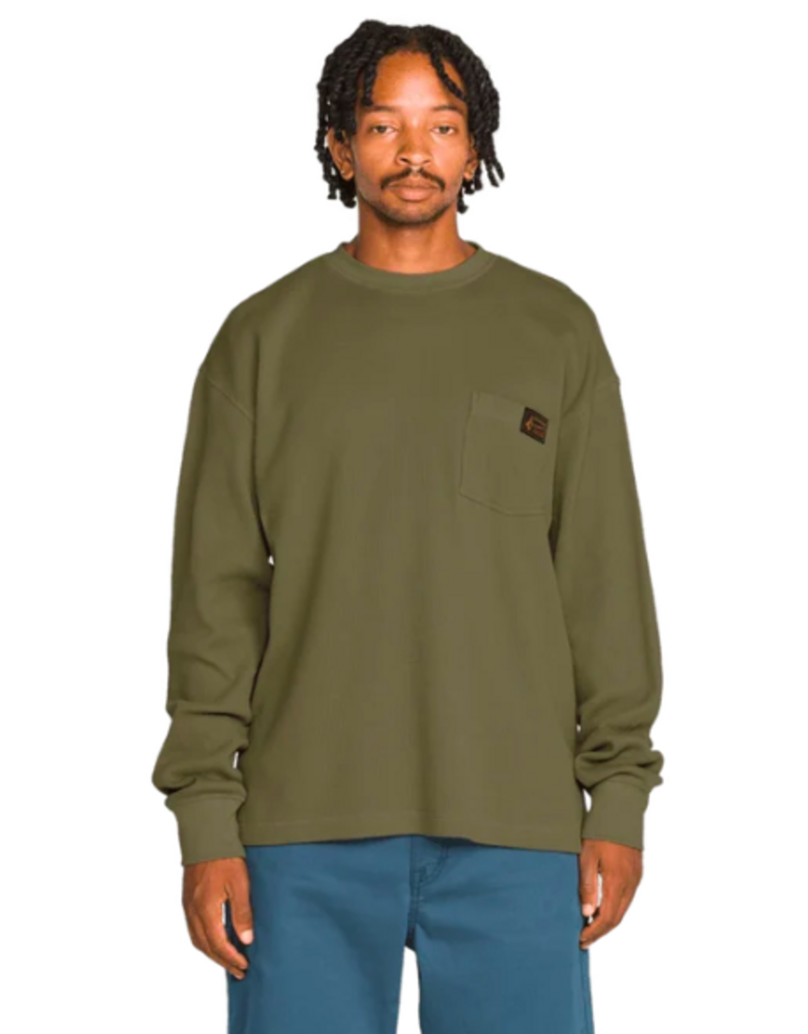Volcom Men's Overtime Workwear Long Sleeve Brindle
