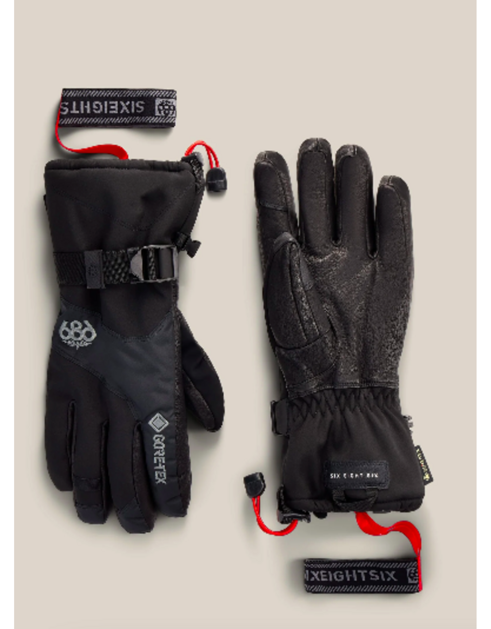 686 Men's Gore Tex Linear Gloves Black 2027