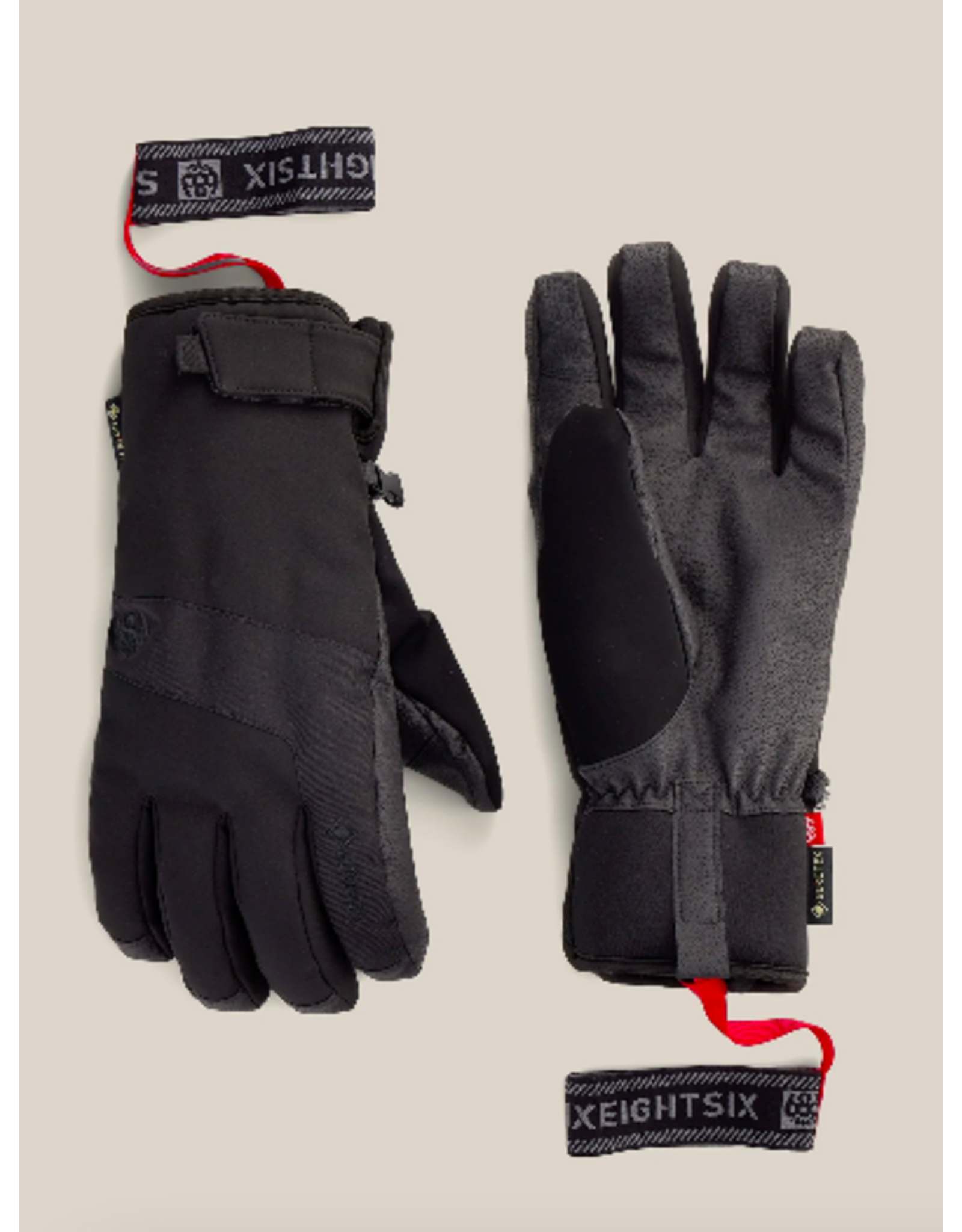 686 Men's Gore Tex Linear Under Cuff Gloves Black 2027