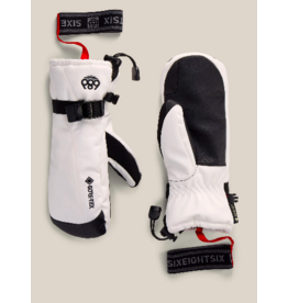 686 Women's Gore Tex Linear Mitts White 2027