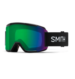 SMITH Smith Squad Black Goggles With Chroma Pop Everyday Green Mirror Lens 2027