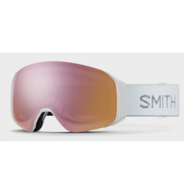 SMITH Smith 4D Mag S White Chunky Knit Goggles With Chroma Pop Everyday Rose Gold Lens 2027