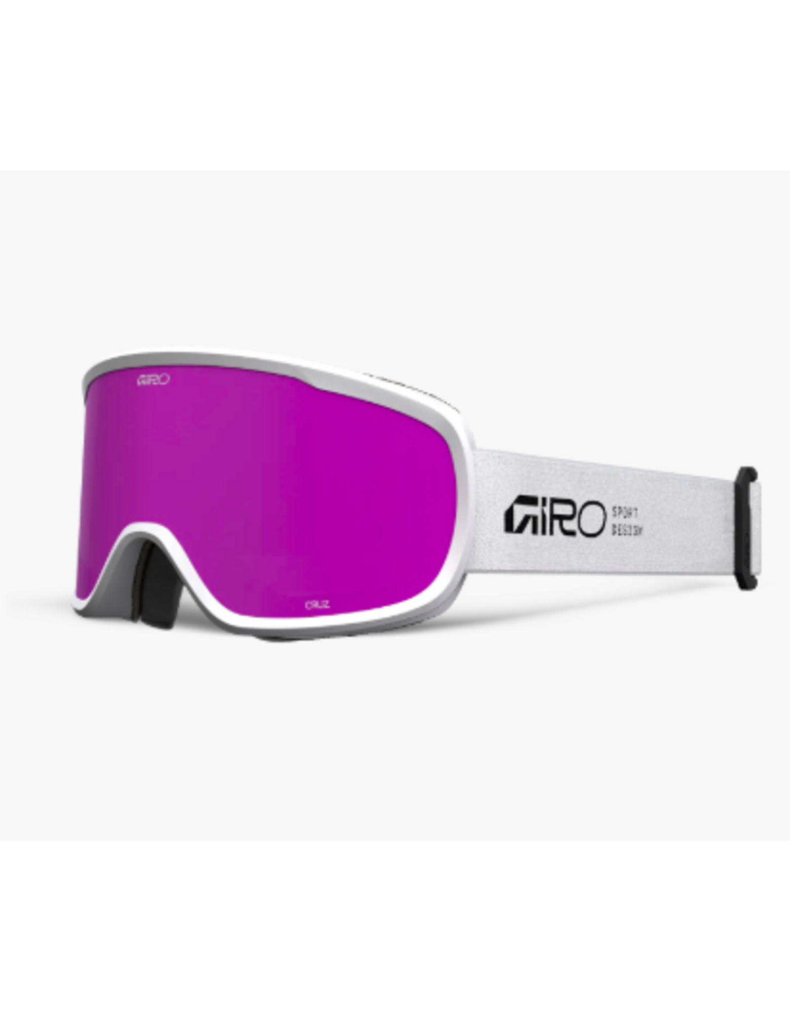 Giro Giro Cruz Stacked White Goggles With Amber Pink Lens 2027