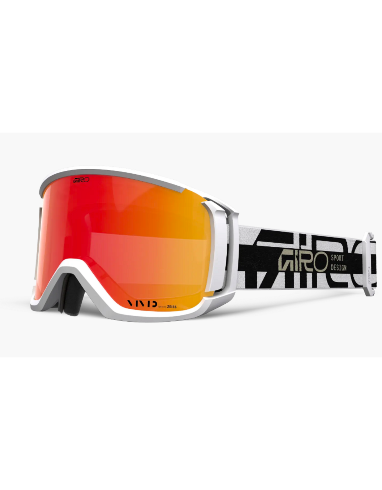 Giro Giro Revolt White Stacked Goggles With Vivid Ember Lens 2027