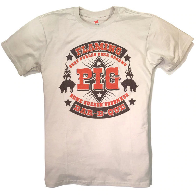 Burly Shirts Burly Shirts Flaming Pig BBQ Tee