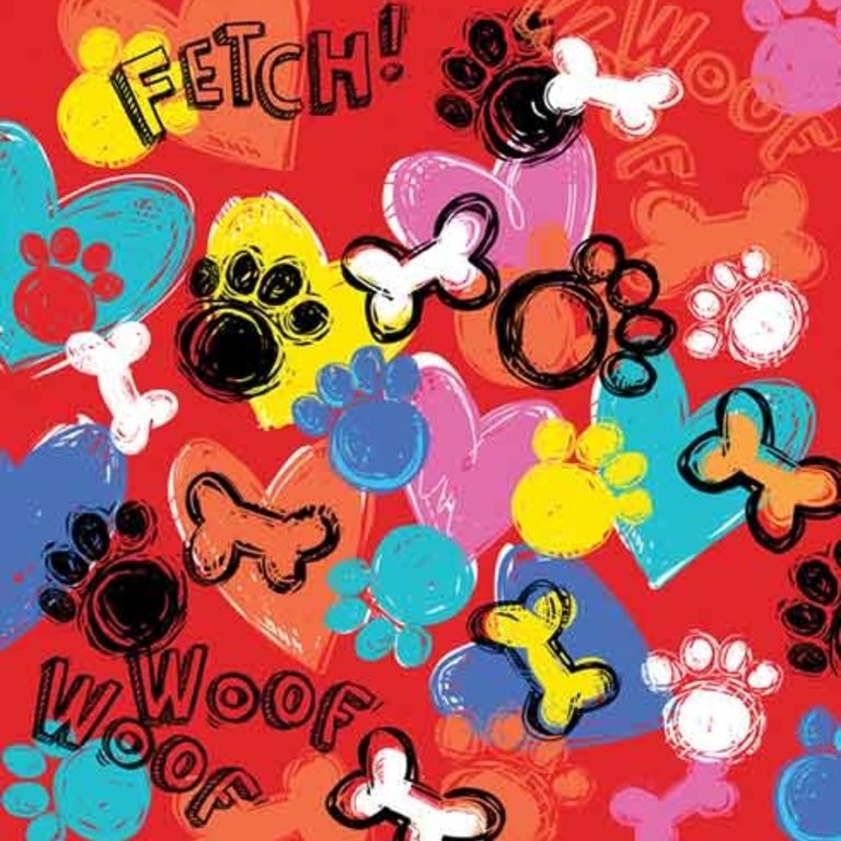 The Bandanna Co. Bandanna Co. Animal Fetch 22'' X 22''