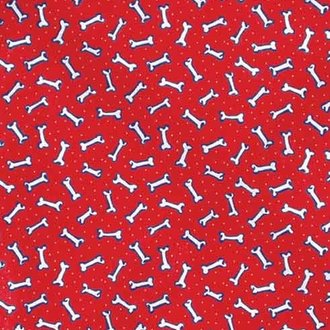 The Bandanna Co. Bandanna Co. Tossed Bones Red 22'' X 22''