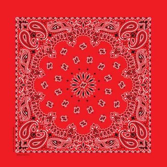 The Bandanna Co. Bandanna Co. Paisley Red 22'' X 22''