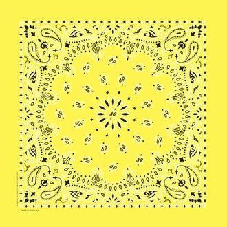 The Bandanna Co. Bandanna Co. Paisley Yellow 22'' X 22''