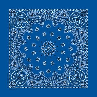 The Bandanna Co. Bandanna Co. Paisley Royal Blue 22'' X 22''