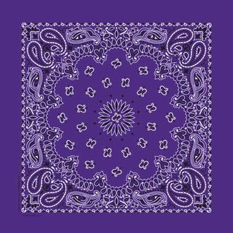 The Bandanna Co. Bandanna Co. Paisley Purple 22'' X 22'' The Bandanna Co. Bandanna Co. Paisley Purple 22'' X 22''