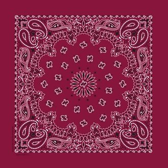 The Bandanna Co. Bandanna Co. Paisley Burgundy 22'' X 22''