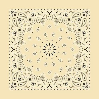 The Bandanna Co. Bandanna Co. Paisley Beige 22'' X 22''