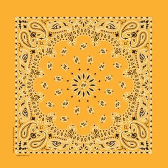 The Bandanna Co. Bandanna Co. Paisley Gold 22'' X 22''