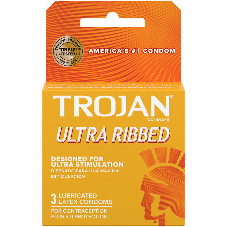Trojan Trojan Ultra Ribbed Condoms 3pk