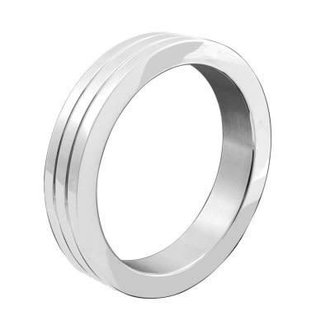 M2M M2M Cockring Stainless Steel Band 2 Groove M2M M2M Cockring Stainless Steel Band 2 Groove