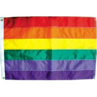 Pride not Prejudice Flag RainBow Nylon 2'x3' Pride not Prejudice Flag RainBow Nylon 2'x3'