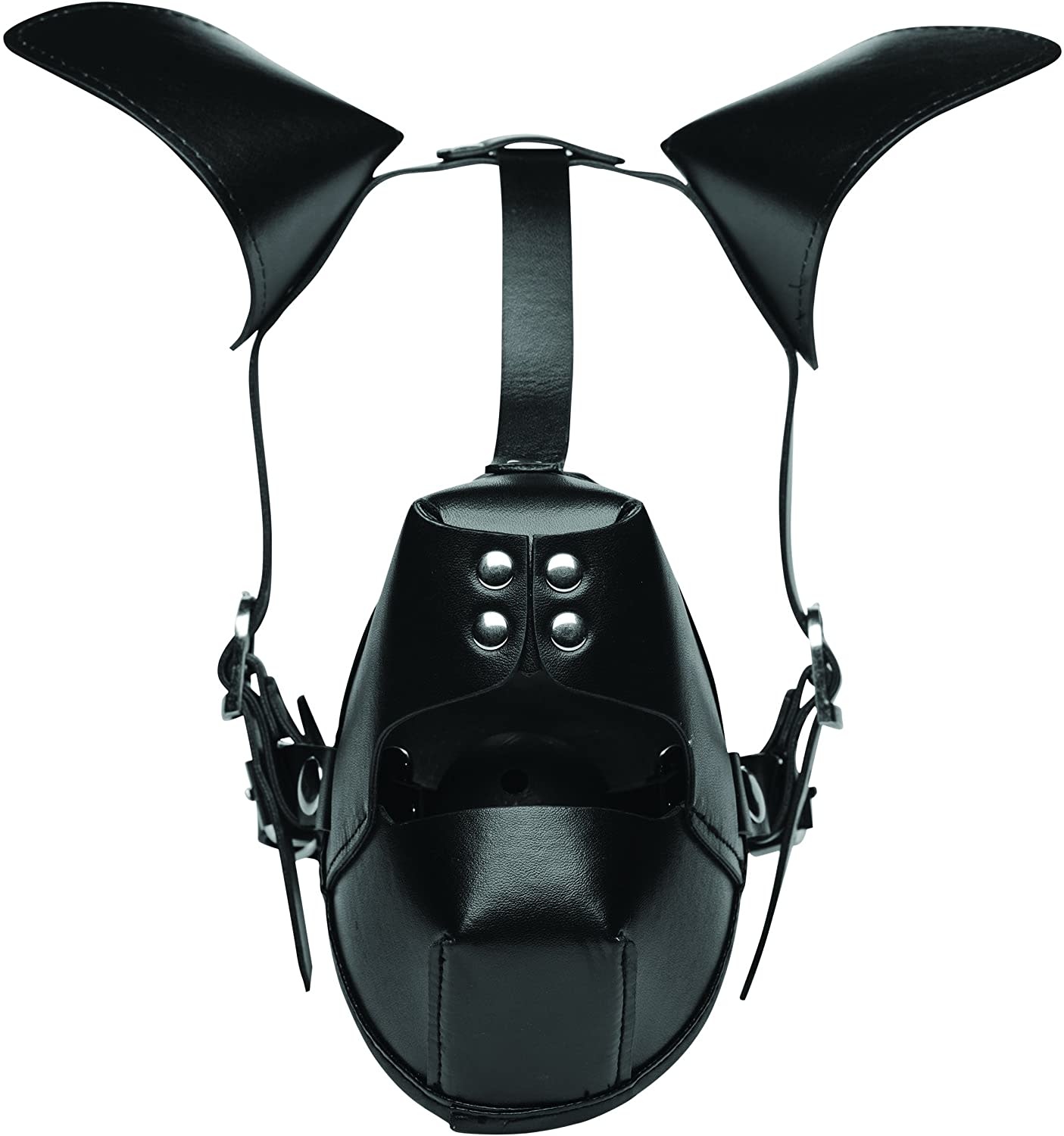 Black Silicon Ball Gag with PVC white strap -Lockable -Vegan – AAG store