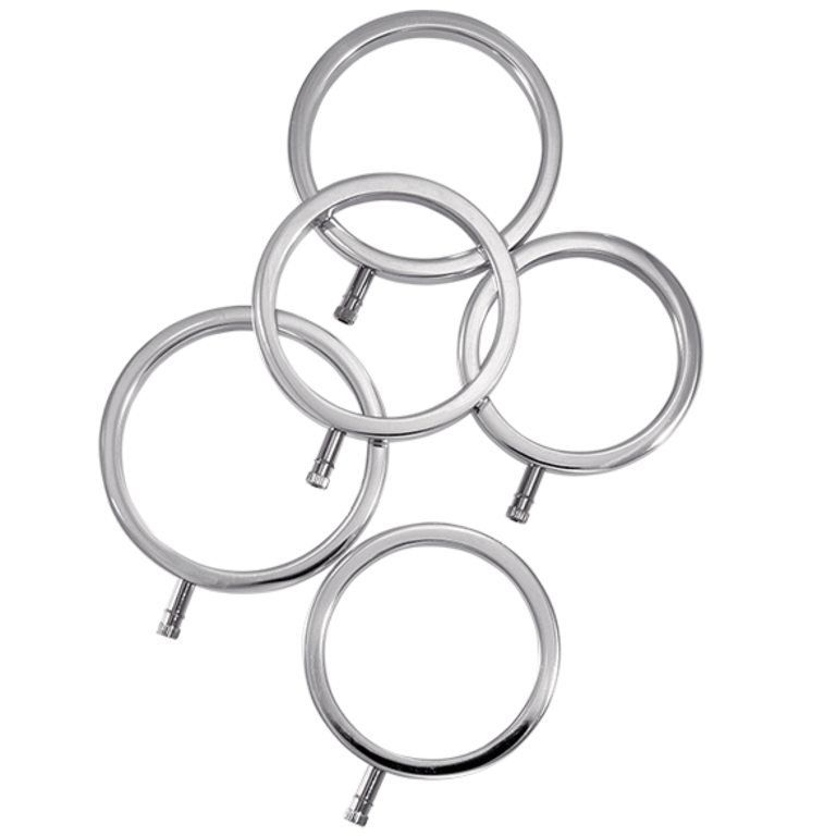 ElectraStim ElectraStim ElectraRings Solid Metal Cock Rings (5 pack)