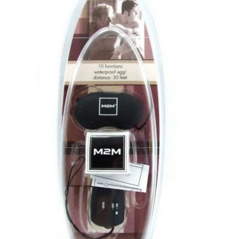 M2M M2M Remote Control Egg Vibrator 10 Speed Black