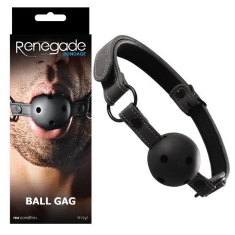 Renegade - Ball Gag/Blk - Doghouse Leathers