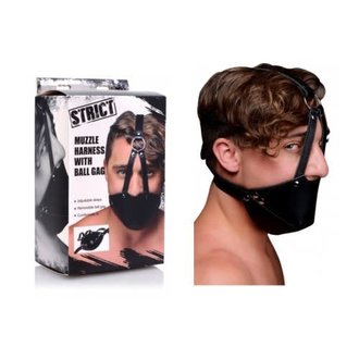 STRICT Muzzle Harness w/Ball Gag