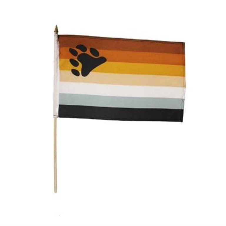 Pride not Prejudice Pride... Flag Stick Bear Pride 4''x6''