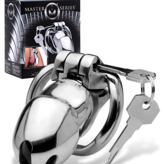 Master Series Master Series Rikers 24-7 Stainless Steel Locking Chastity