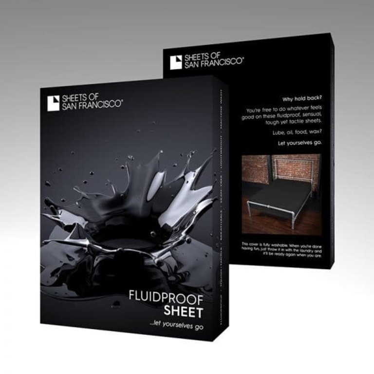 Sheets of San Francisco S.O.S.F. Fluidproof Throw –  84″ x 100″ –  Black
