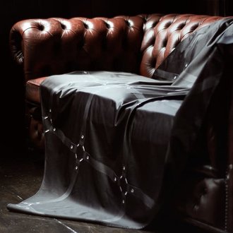 Sheets of San Francisco S.O.S.F.  Printed Fluidproof Throw – Strap 3 - 55" x 83"