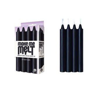 Make Me Melt Make Me Melt Warm-Drip Candles 4 Pack - Jet Black Make Me Melt Make Me Melt Warm-Drip Candles 4 Pack - Jet Black