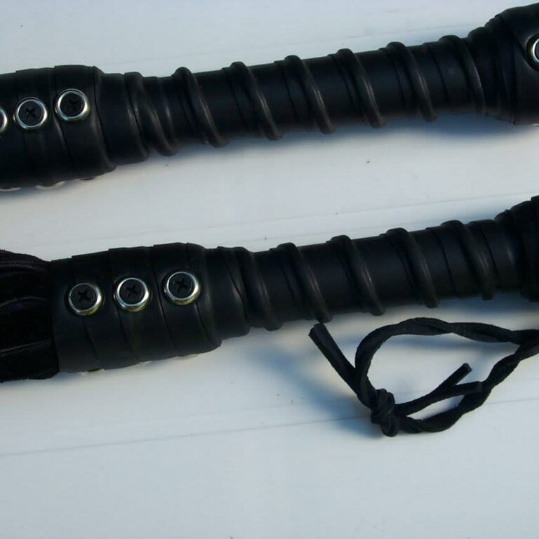 Bare Leatherworks Bare Leatherworks Deer Hide Floggers with Pro Grip