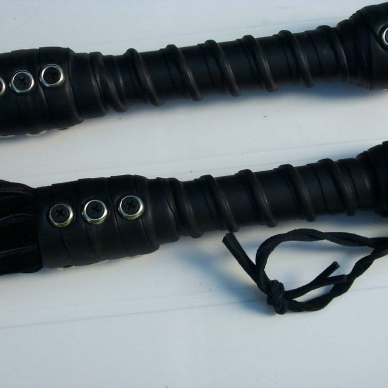 Bare Leatherworks Bare Leatherworks Elk Hide Floggers with ProGrip