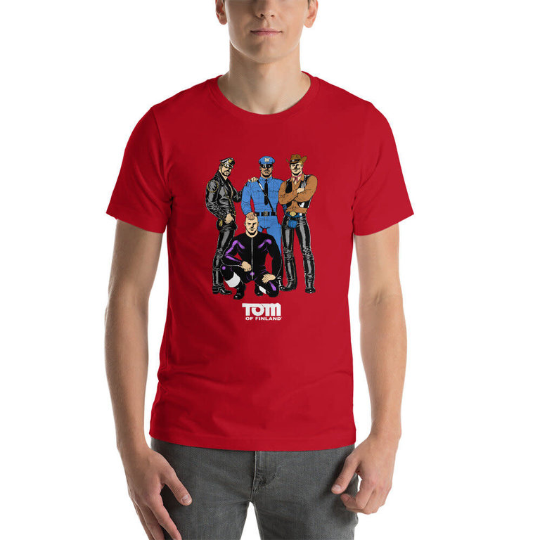 Peachy Kings Tom of Finland Village People Tee Red