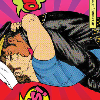 Peachy Kings Tom of Finland "Kiss Pow" Greeting Card