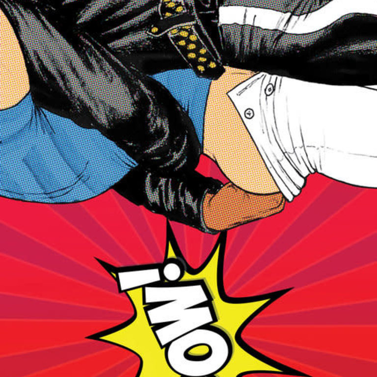 Peachy Kings Tom of Finland "Kiss Pow" Greeting Card