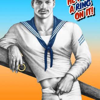Peachy Kings Tom of Finland "Put a Ring on it" Card