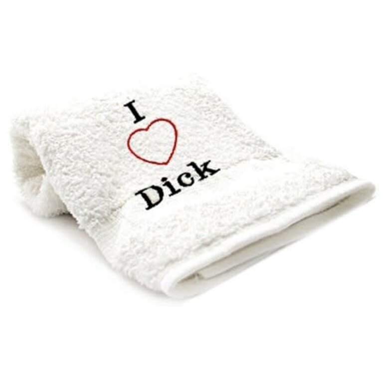 Towels with Attitude - I heart Dick